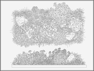 现代新中式综合植物图库 灌木丛 植物组合组团 花丛花池 庭院植物绿植 景观造景 施工图