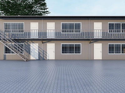 现代简约其他工业建筑 员工宿舍 工地宿舍 集装箱宿舍