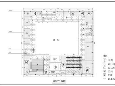 现代其他景观 别墅室外景观 私人庭院景观 施工图