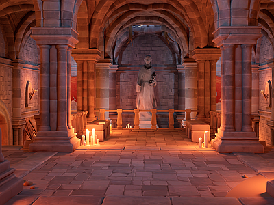 欧式复古地下室 卡通风格 地下墓穴