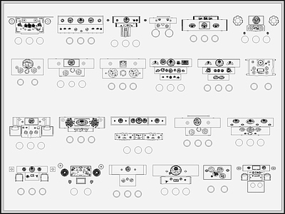 新中式中式桌椅 供奉台 供桌 供品 佛龛神龛 佛堂 施工图