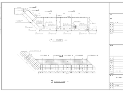 小区中心广场 长廊 廊架 现代景观廊架 施工图