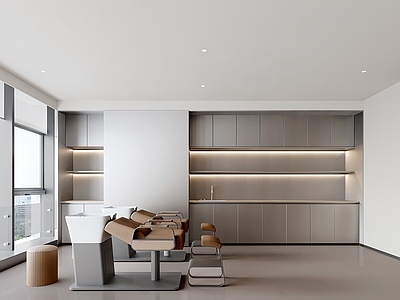 极简理发店 现代理发店 简约