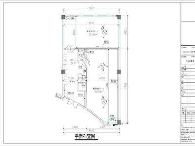 现代其他休闲娱乐空间 现代舞蹈室施工 施工图