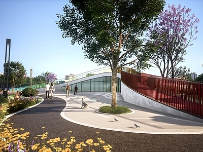 现代主义驿站 驿站建筑 覆土建筑 接待中心建筑