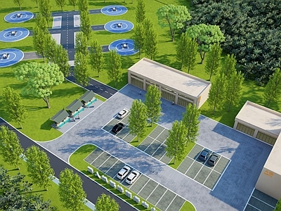 现代简约鸟瞰规划