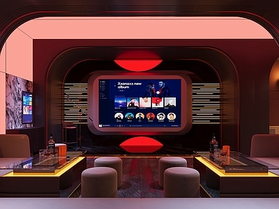 赛博朋克风KTV KTV包房 酒吧包房 会所 VIP包房 酒吧