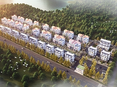 现代简约小区建筑