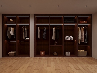 现代简约衣帽间 衣帽间 开放式衣帽间 衣柜