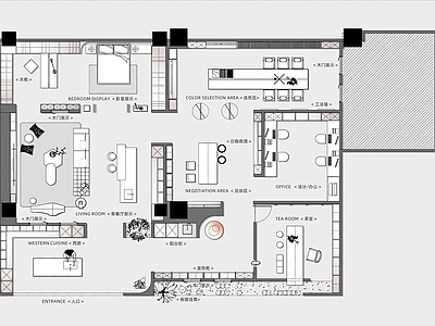 现代商场 现代全屋定制展厅 木作展厅平面图 商场展厅 木作展厅 全屋定制 施工图