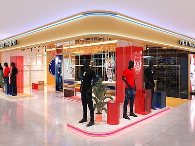 现代轻奢服装店