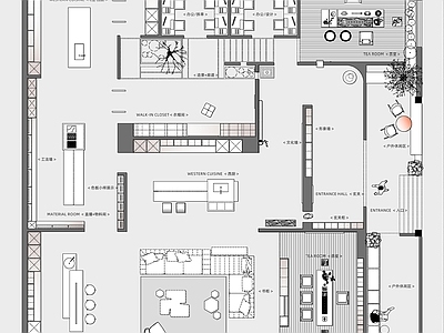 家具展厅 不锈钢家具展厅 全屋定制展厅 现代展厅 不锈钢定制展厅 展厅平面图 施工图