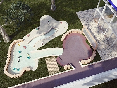 现代简约儿童游乐空间