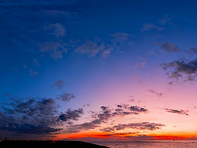 现代天空HDR 傍晚天空HDR 黄昏HDR 夜景HDR