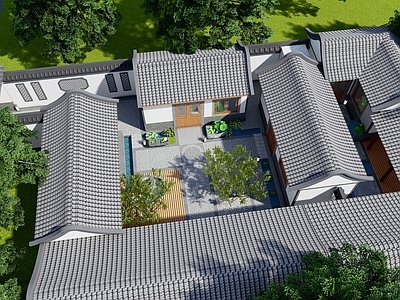 新中式四合院