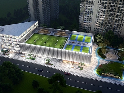 现代主义商业综合体景观