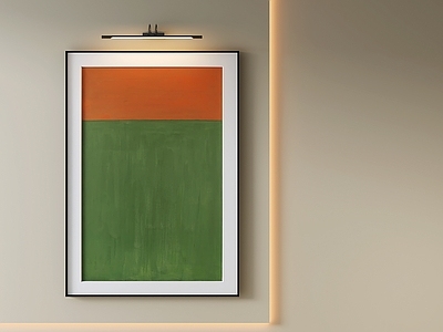 极简玄关 抽象挂画 色块装饰画 肌理画 油画 长条挂画