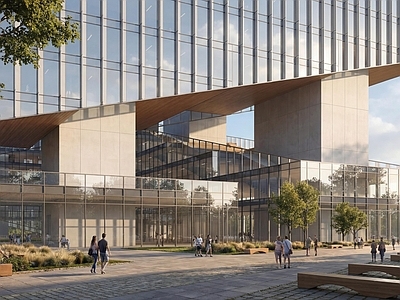 现代主义产业园办公楼 产业园 研发办公