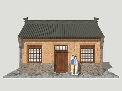 中式乡村民房 夯土建筑 山西民居建筑 山西民俗建筑
