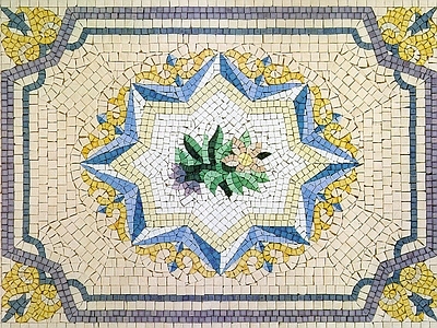 现代其他石材拼花 地面石材拼花 大理石拼花 水刀拼花