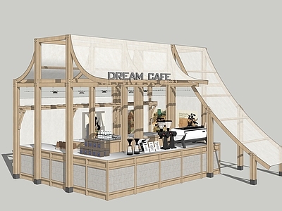 新中式摊位 新中式奶茶店 咖啡店 户外咖啡厅 集市咖啡厅 快闪店