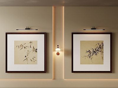新中式挂画 玄关装饰画 水墨画 国画 过道装饰画 茶室装饰画