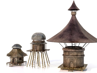 原始部落风格艺术风格建筑