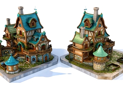 奇幻童话风艺术风格建筑