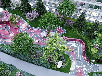 现代童趣景观儿童游乐空间