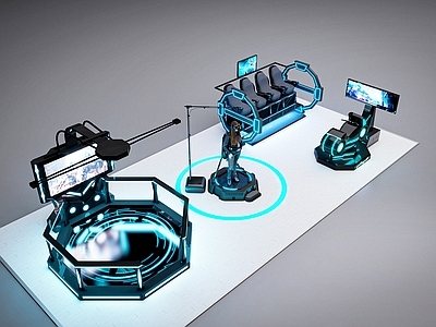 赛博朋克科技展厅 VR设备