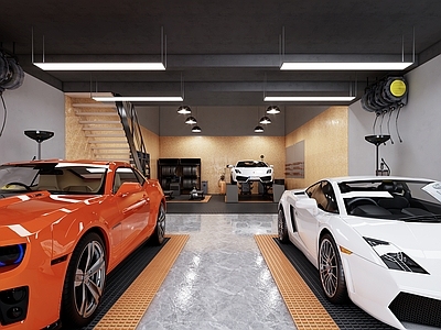 工业风其他商业空间 汽车展厅 汽车维修