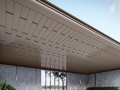 新中式吊顶 工装吊顶 方格吊顶 天花吊顶 示范区吊顶 装饰天花板