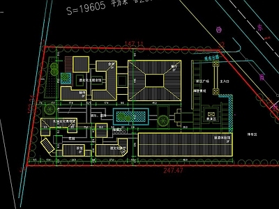 新中式其他商业建筑 餐饮建筑 茶馆 酒文化展厅 多功能街区 施工图