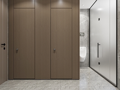 现代简约公共卫生间