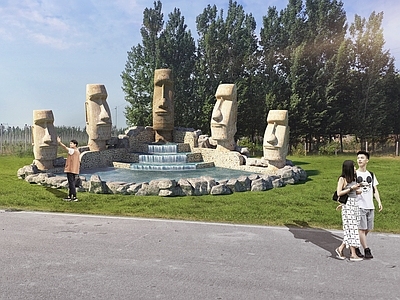 主题景观其他水景设施 景观雕塑 水景喷泉 水池