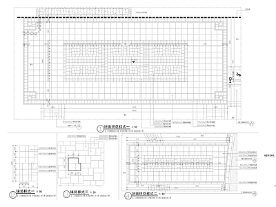 地面综合节点 铺装路面 地面拼花 施工图