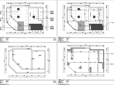 现代奶茶店 奶茶店 施工图