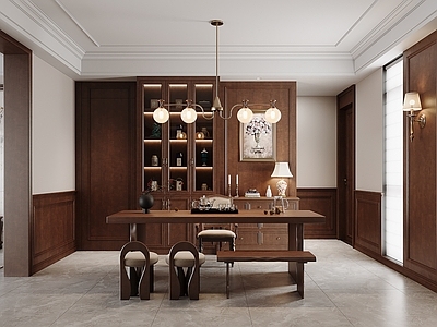 新中式茶室 美式茶室