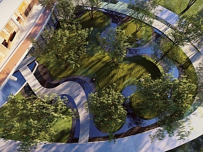 现代主义住宅区景观 示范区 展示区 售楼部