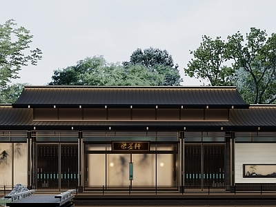 新中式民宿建筑 新中式 建筑
