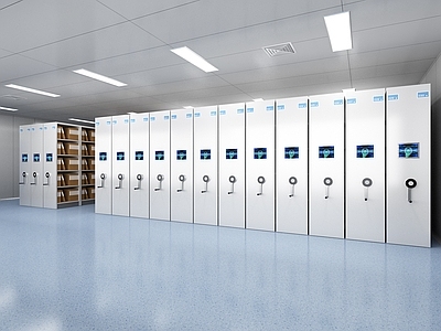 极简主义实验室 保管室 文件柜 密集柜 实验室