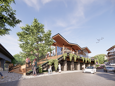 新中式其他商业建筑 新中式商业 特色商业 休闲商业 现代中式商业