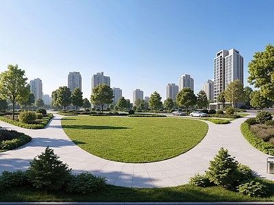 现代小区HDR 社区中心景观 城市社区HDR 小区日景HDR 园林绿化HDR 户外草地HDR