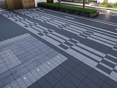 现代简约其他铺装 小区入户铺装 登高面景观 轻奢石材铺装 手工分封艺术铺装 拼花铺装