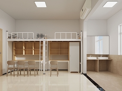 现代简约学生宿舍 学生宿舍 宿舍