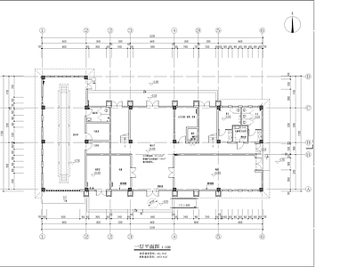 现代办公楼建筑 办公楼平面图 多层办公楼 施工图