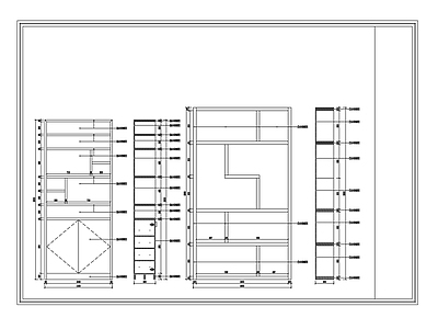新中式柜子 柜体大样图 施工图