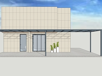 现代简约雨棚 玻璃雨棚