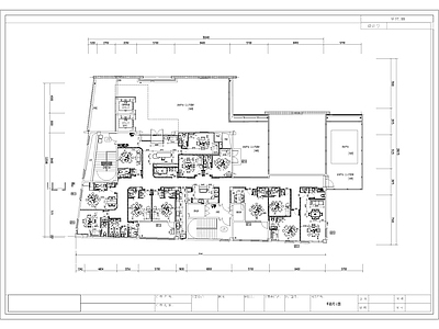 极简现代棋牌室 大型连锁麻将馆 施工图