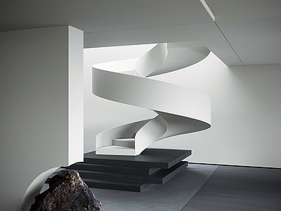 极简主义旋转楼梯